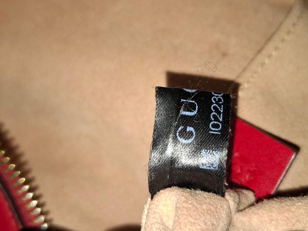 Red Leather Gucci Backpack