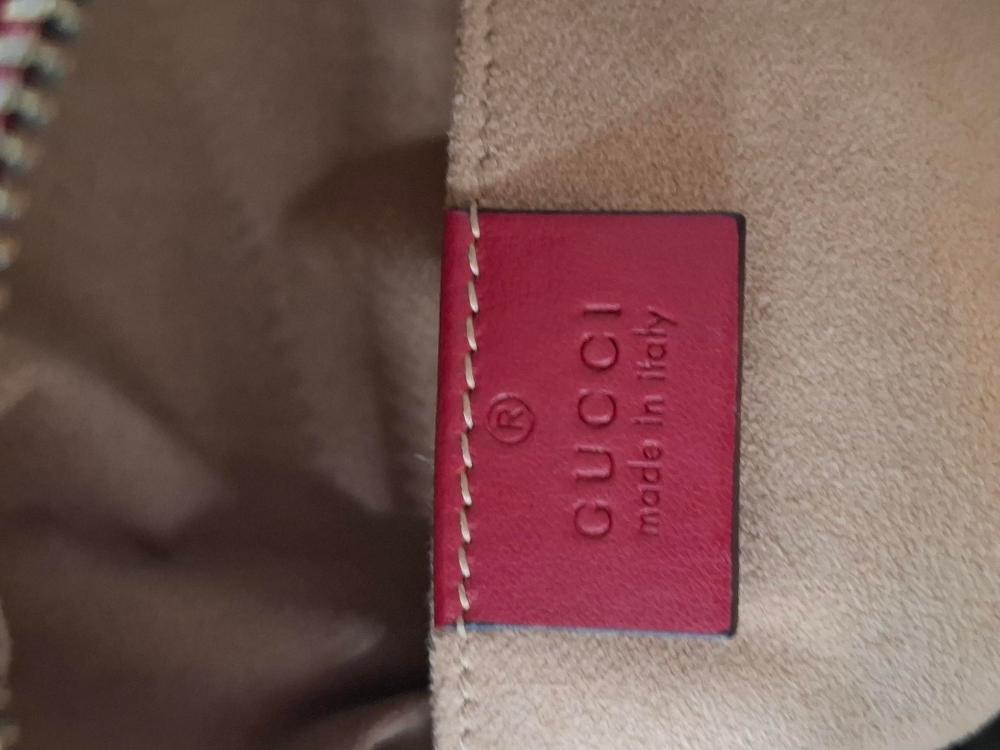 Red Leather Gucci Backpack