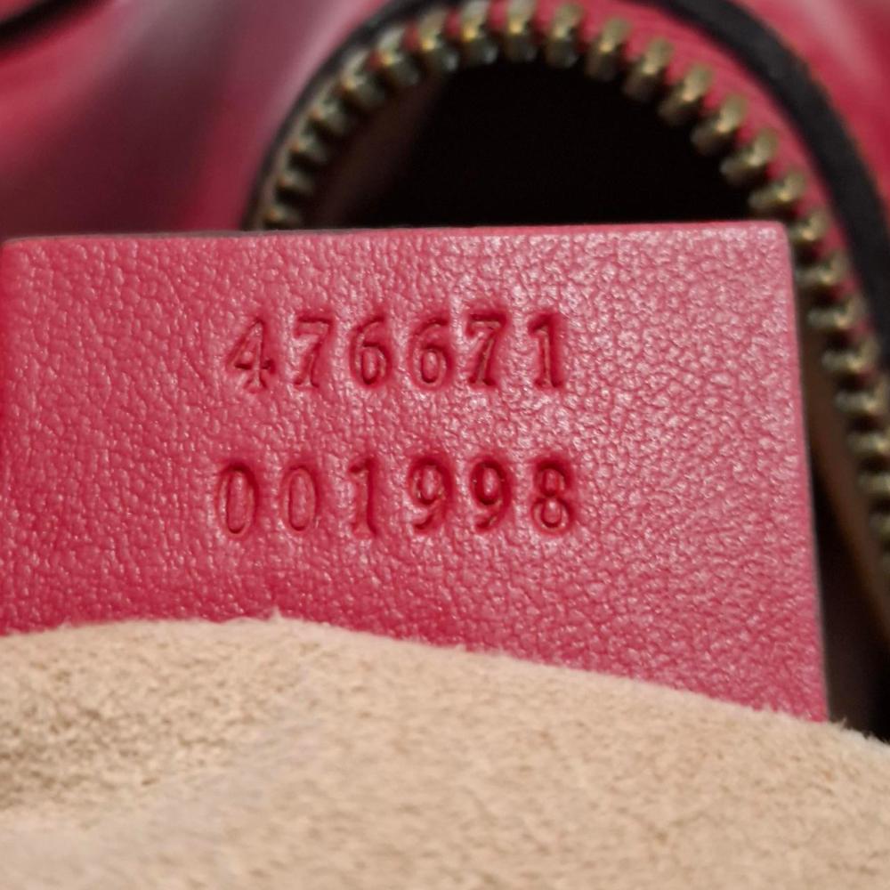 Red Leather Gucci Backpack