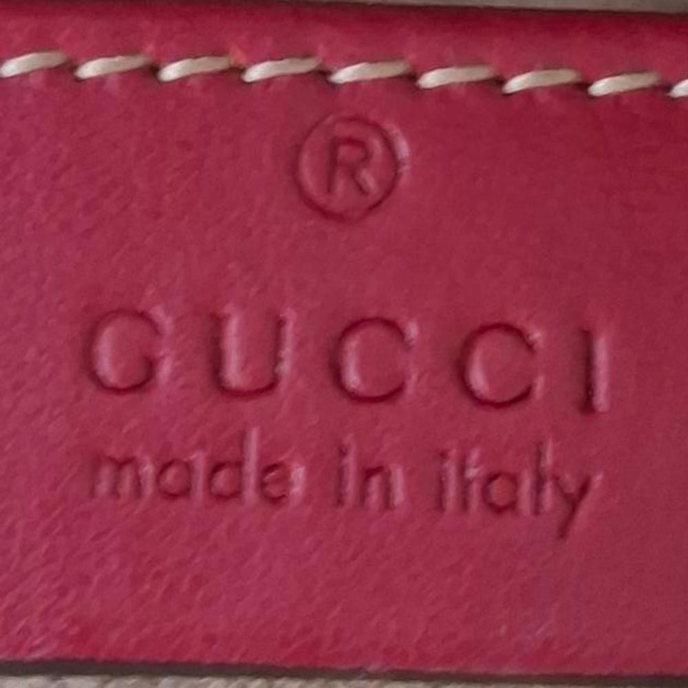 Red Leather Gucci Backpack