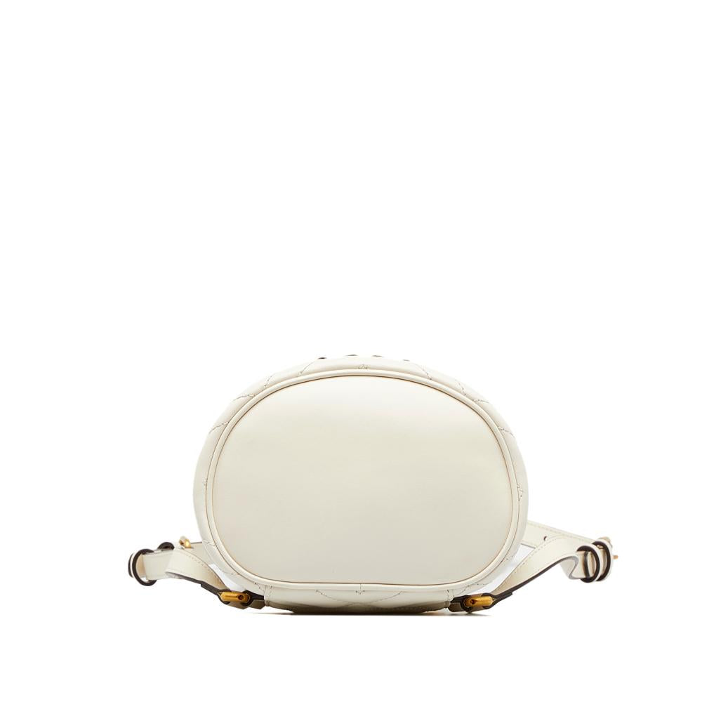 White Leather Gucci Backpack