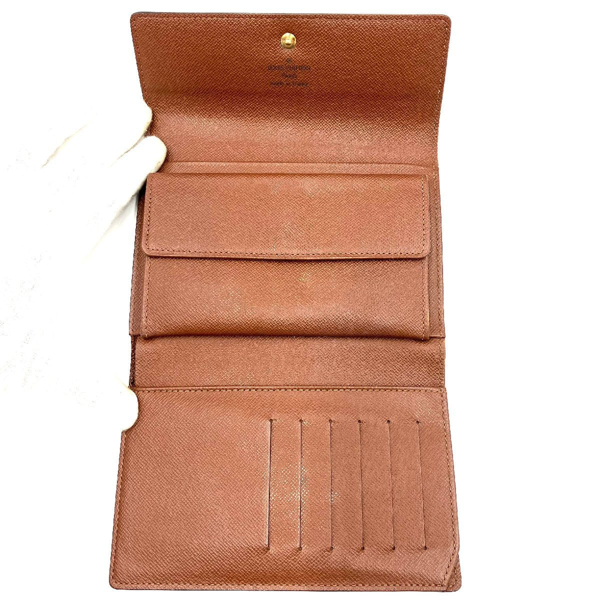 LOUIS VUITTON monogram trifold wallet wallet leather