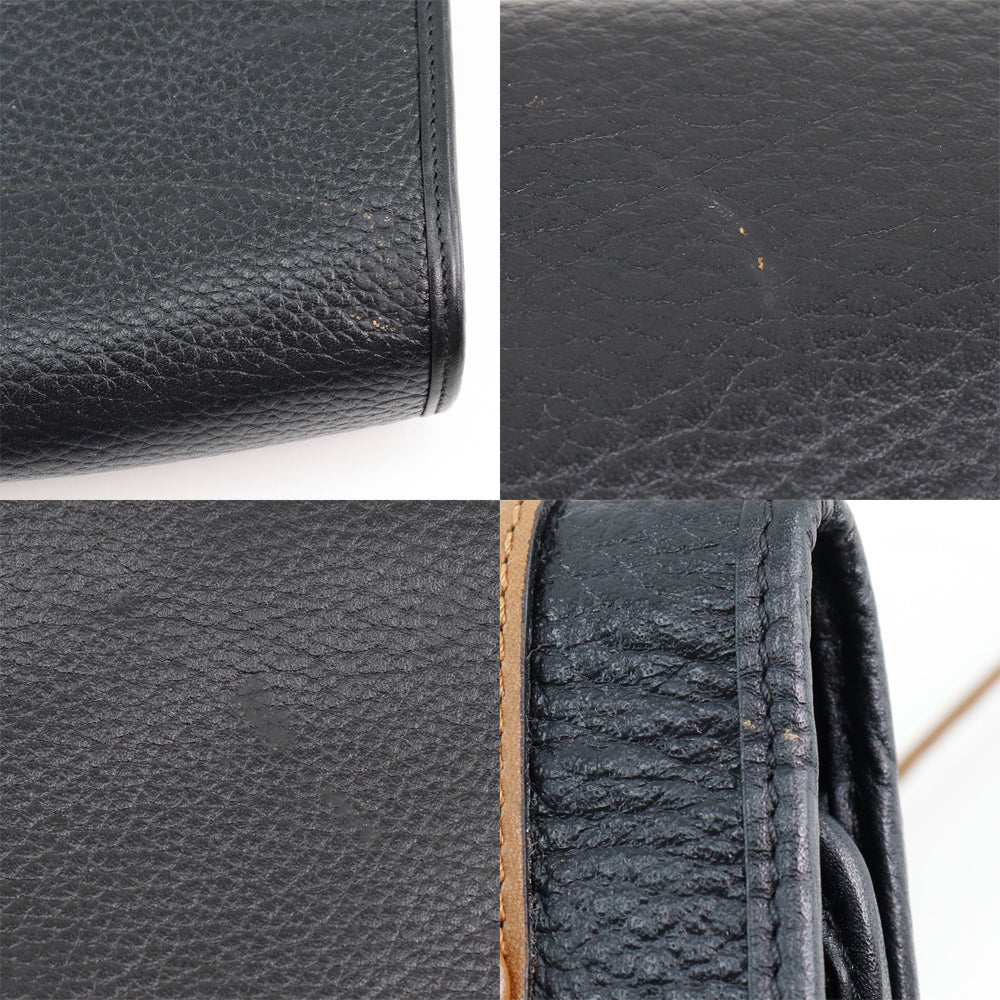 Christian Dior Shoulder Bag leather black Women Used
