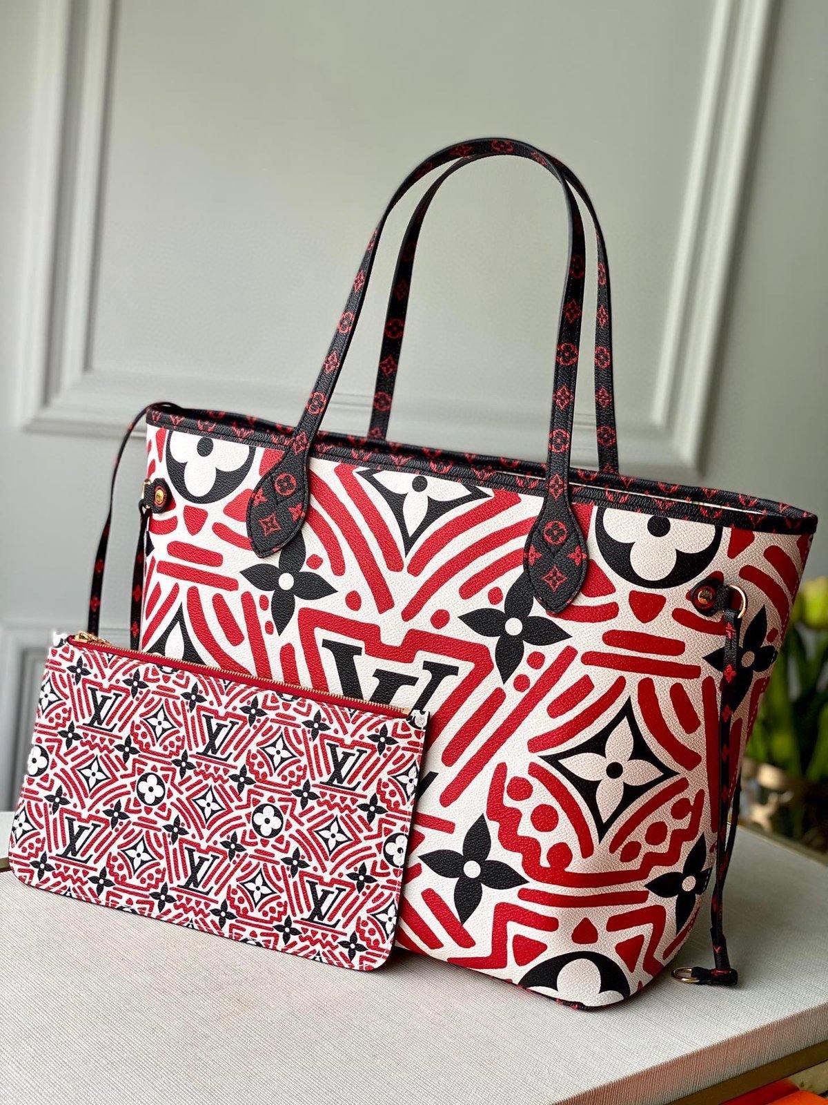 Louis Vuitton Crafty Neverfull MM Tote Bag