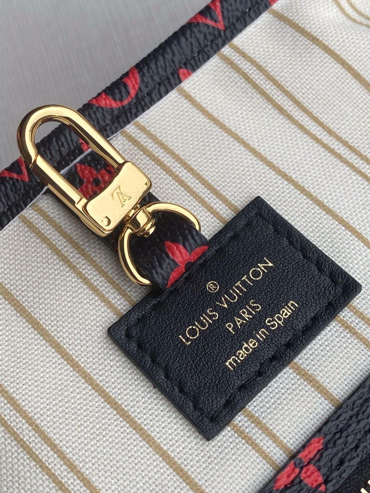 Louis Vuitton Crafty Neverfull MM Tote Bag