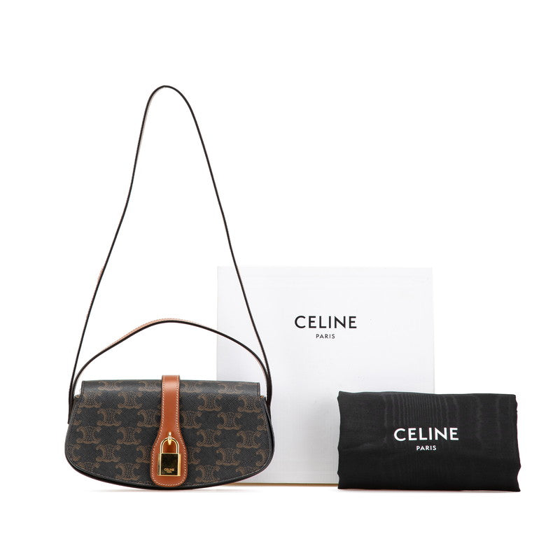 Celine PVC Leather Triomphe Tabou 2way Bag