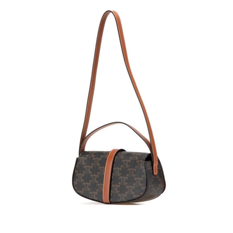 Celine PVC Leather Triomphe Tabou 2way Bag
