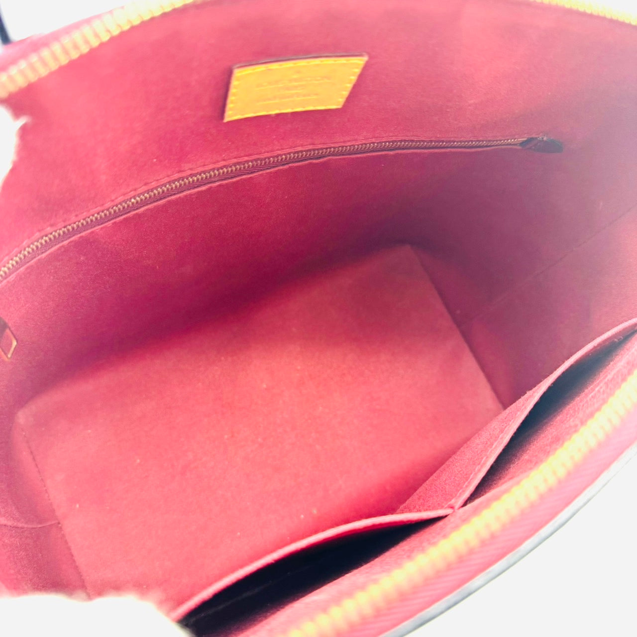 LOUIS VUITTON Lock-it PM Vernis Handbag M90251 Red