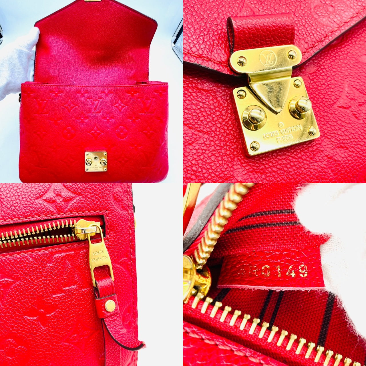 LOUIS VUITTON Empreinte Metis Monogram 2WAY Red