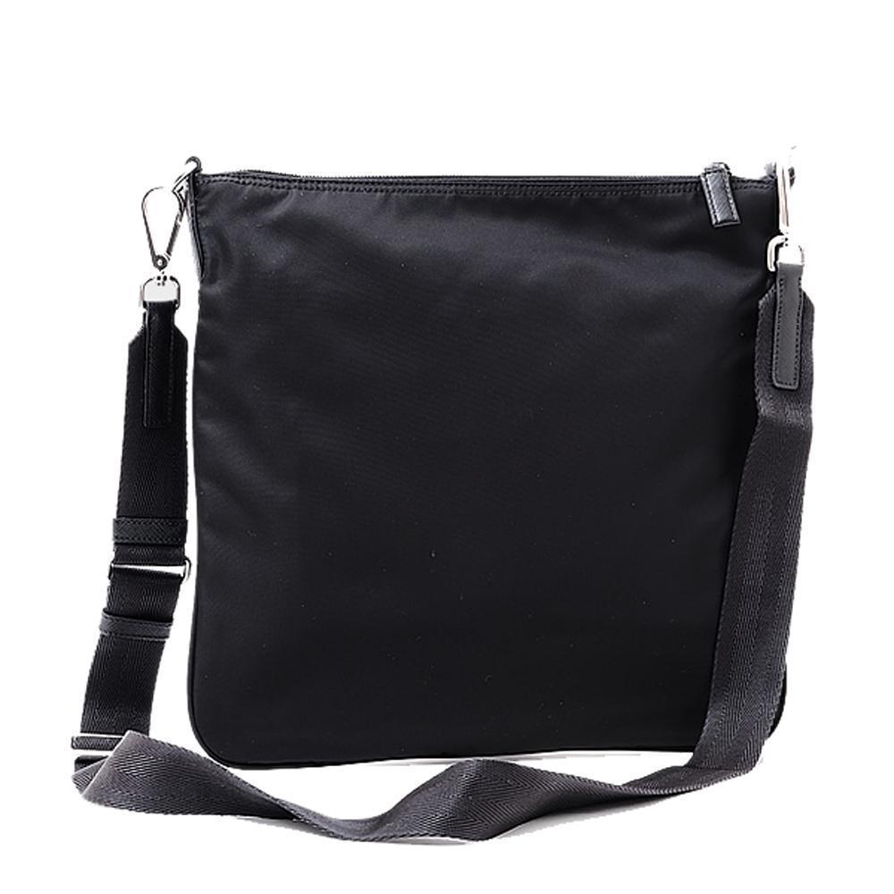 Prada Tessuto Nylon Sport Black Messenger Crossbody Bag 1BH716