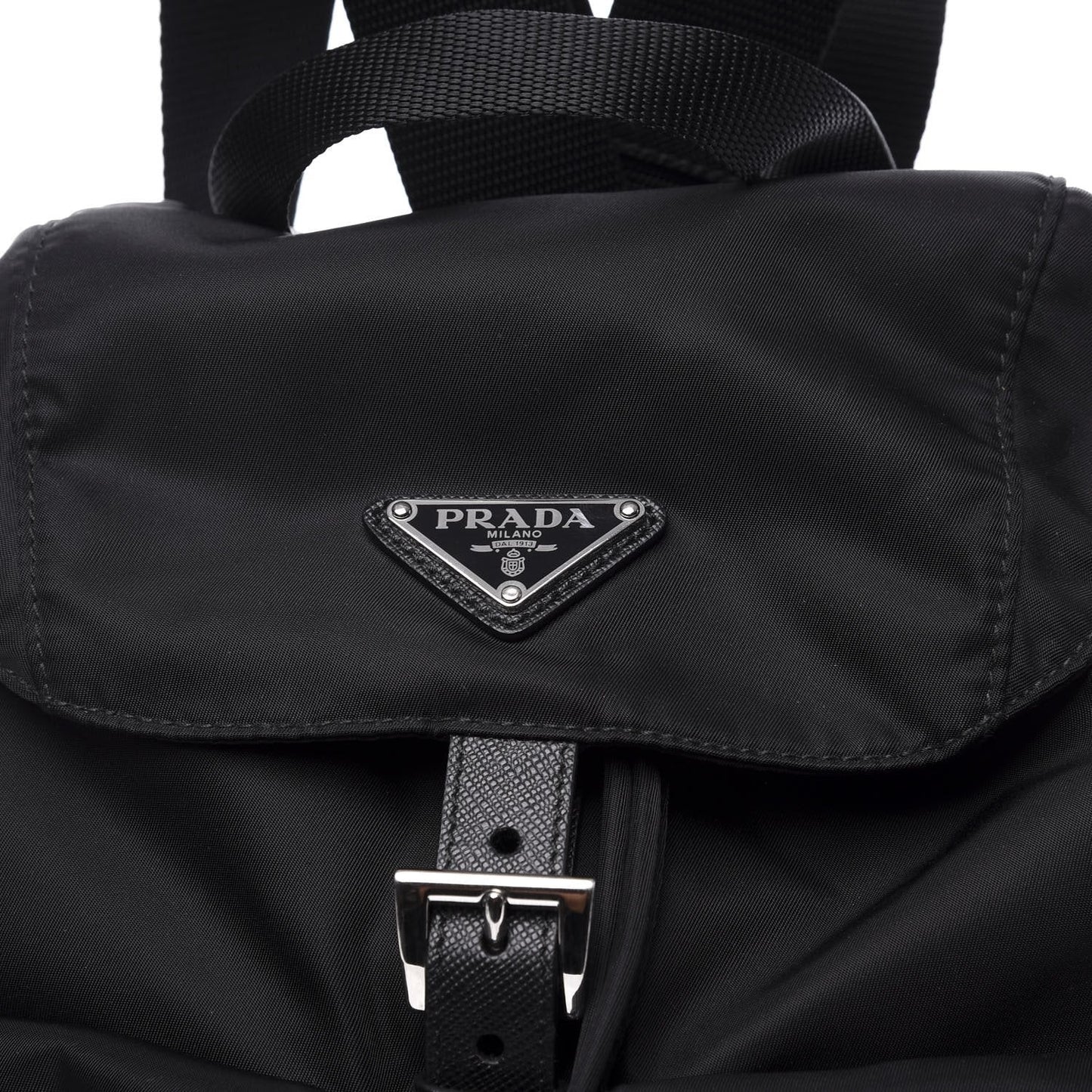 Prada Zainetto Unisex Black Tessuto Nylon Backpack Rucksack 1BZ005