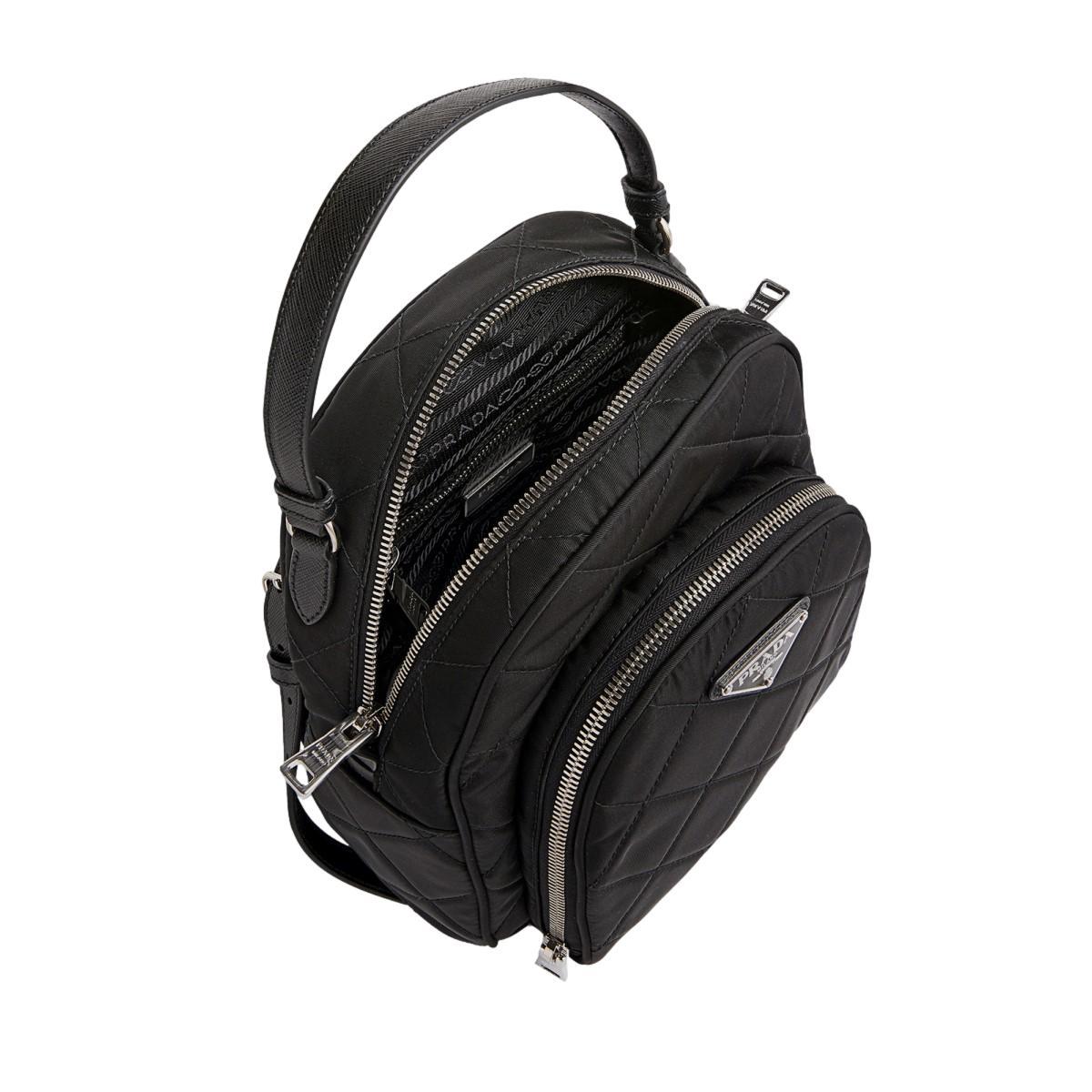 Prada Zaino Black Tessuto Nylon Quilted Backpack 1BZ066