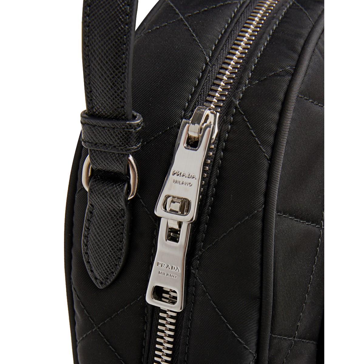 Prada Zaino Black Tessuto Nylon Quilted Backpack 1BZ066