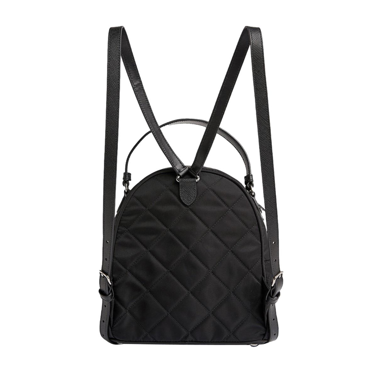 Prada Zaino Black Tessuto Nylon Quilted Backpack 1BZ066