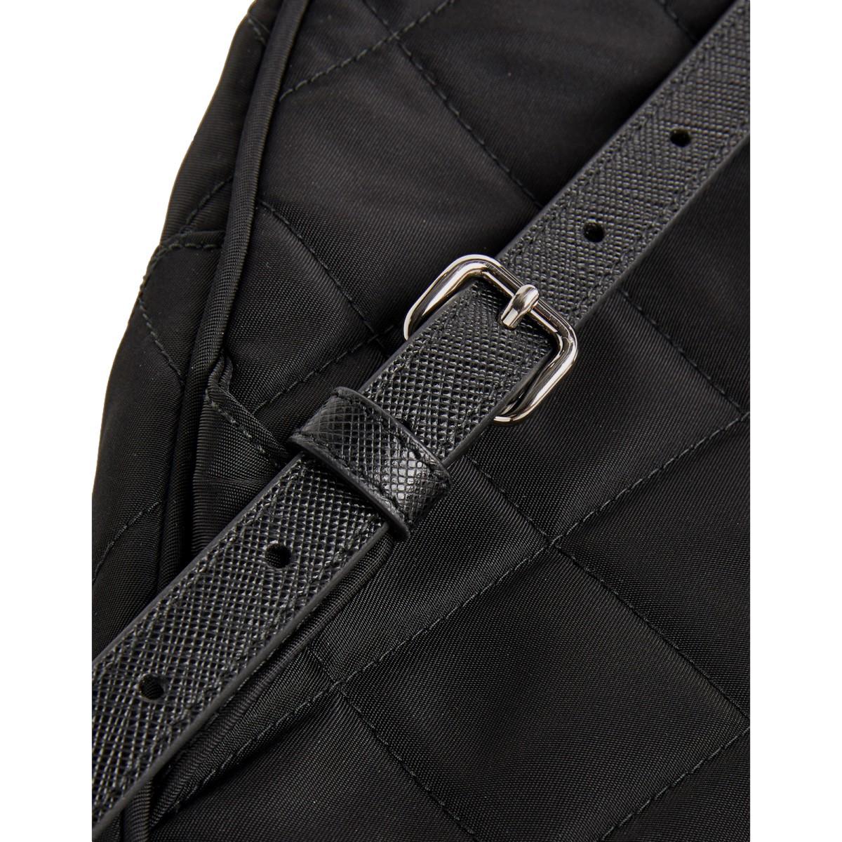 Prada Zaino Black Tessuto Nylon Quilted Backpack 1BZ066