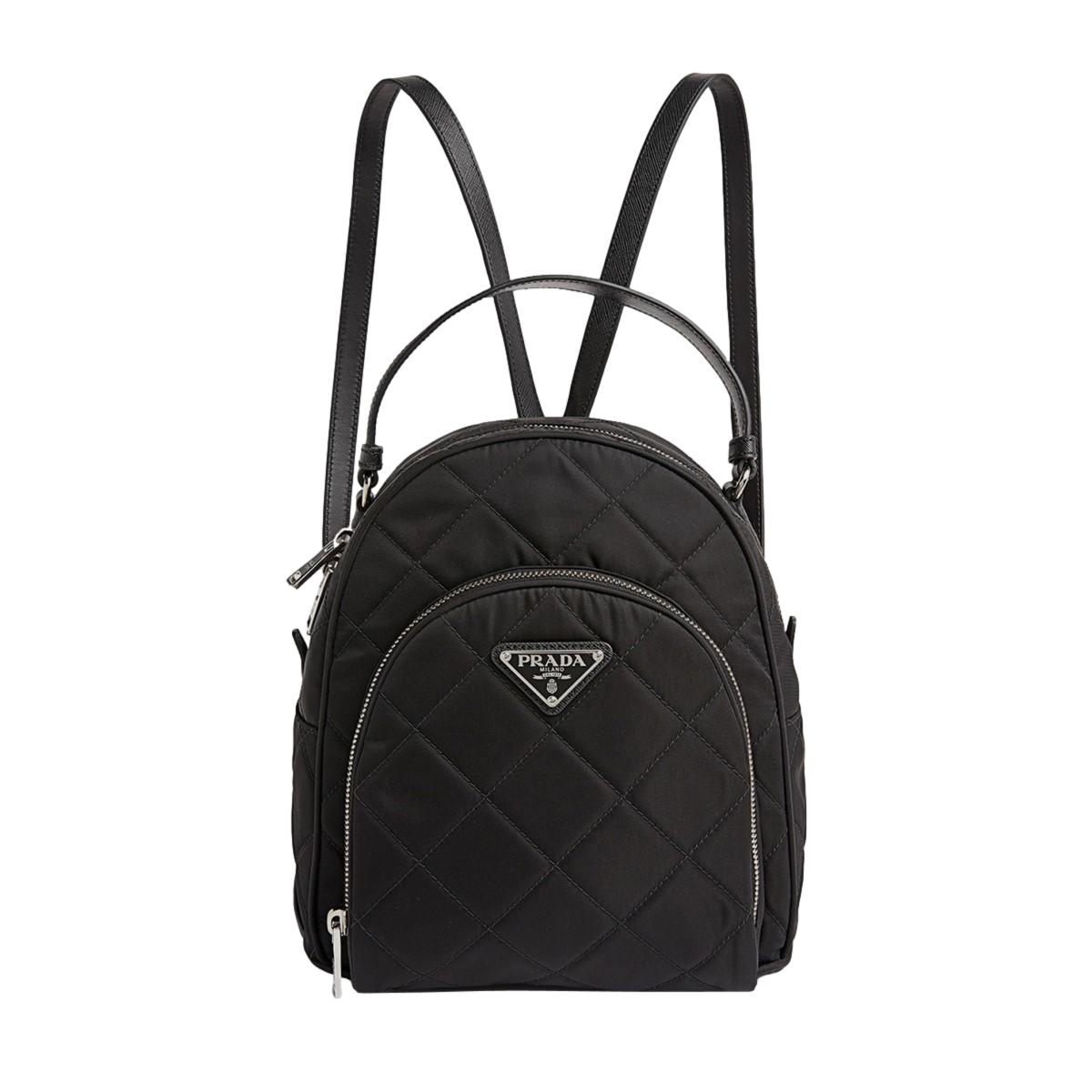 Prada Zaino Black Tessuto Nylon Quilted Backpack 1BZ066