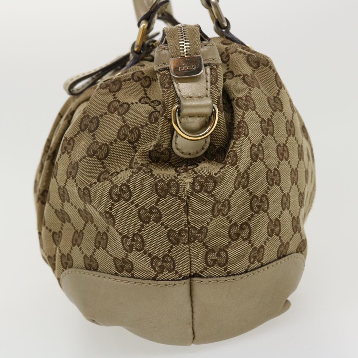 GUCCI GG Canvas Shoulder Bag Beige 247902 ro787