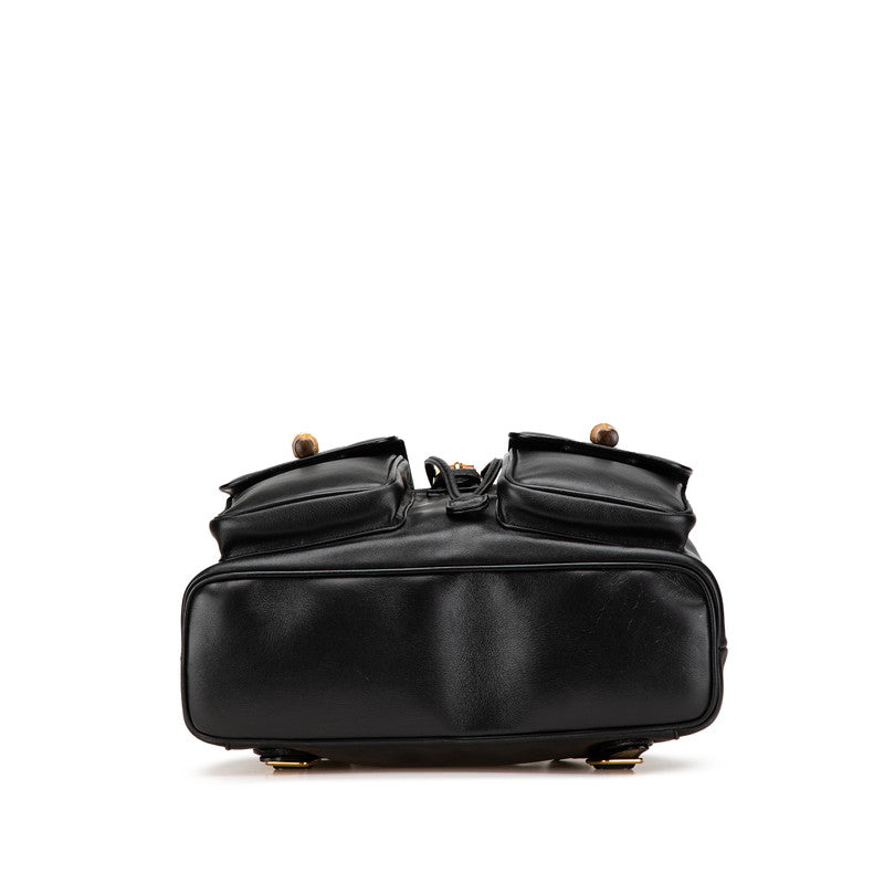 Gucci Leather Bamboo Backpack 00320580016