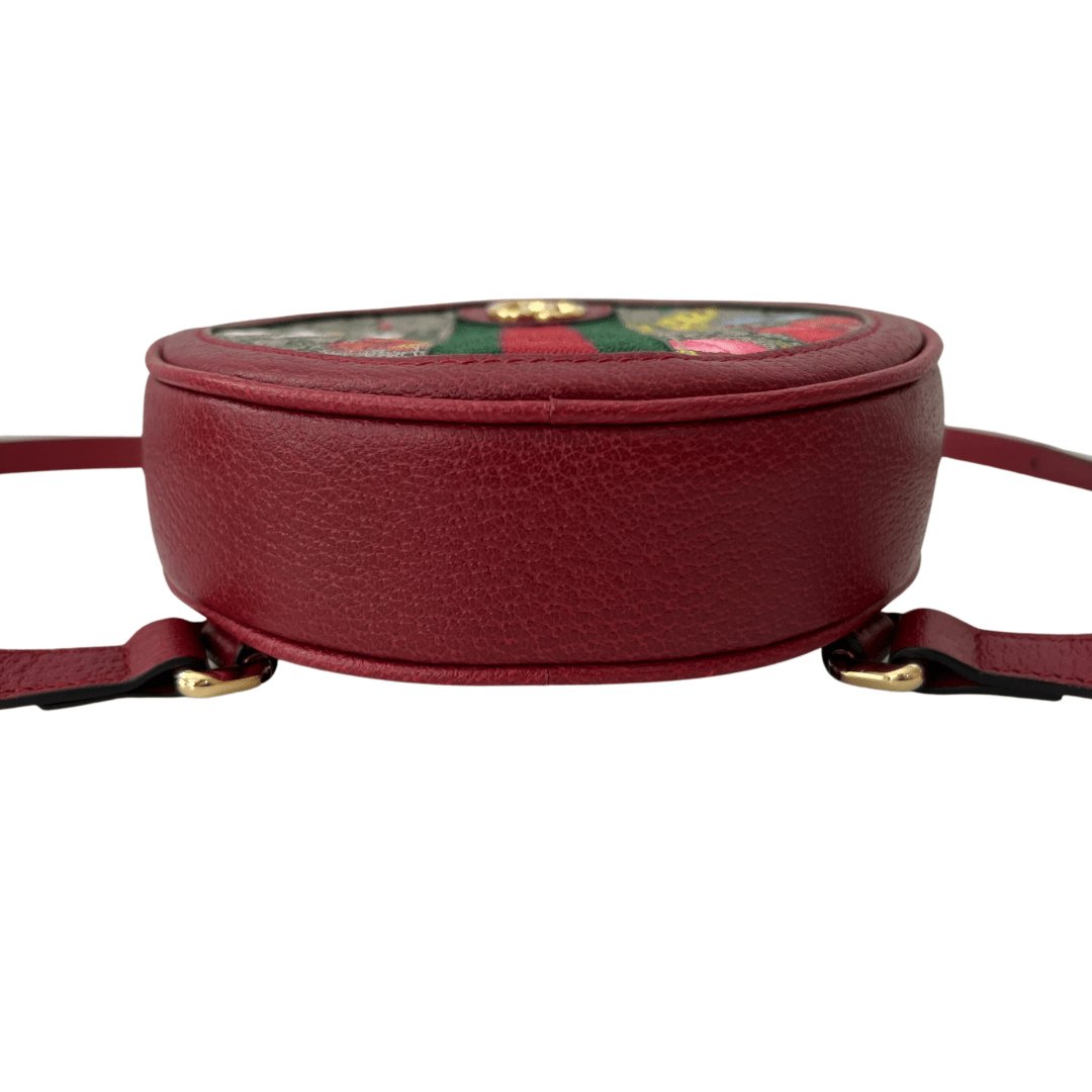 Gucci GG Supreme Flora Mini Ophidia Backpack Red