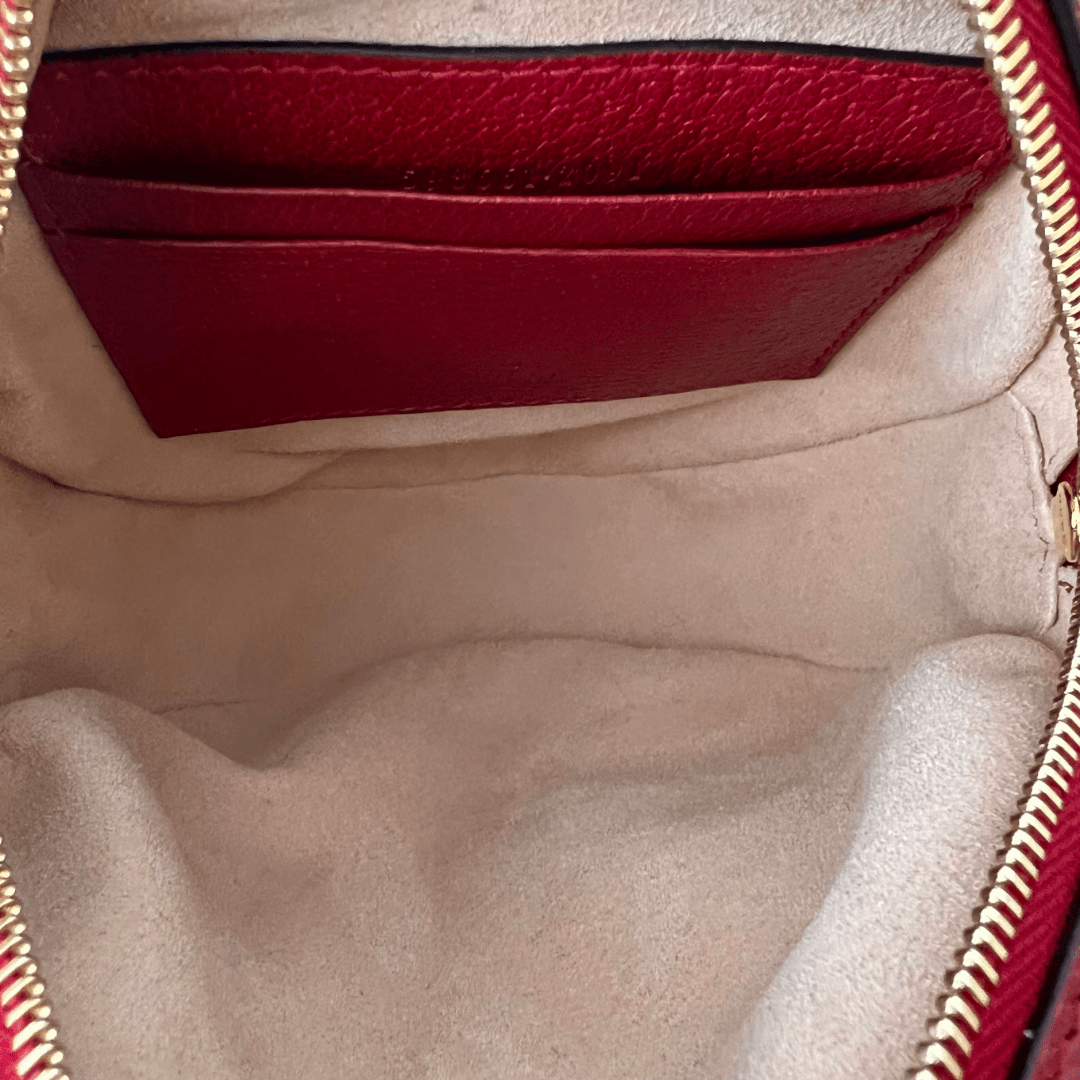 Gucci GG Supreme Flora Mini Ophidia Backpack Red