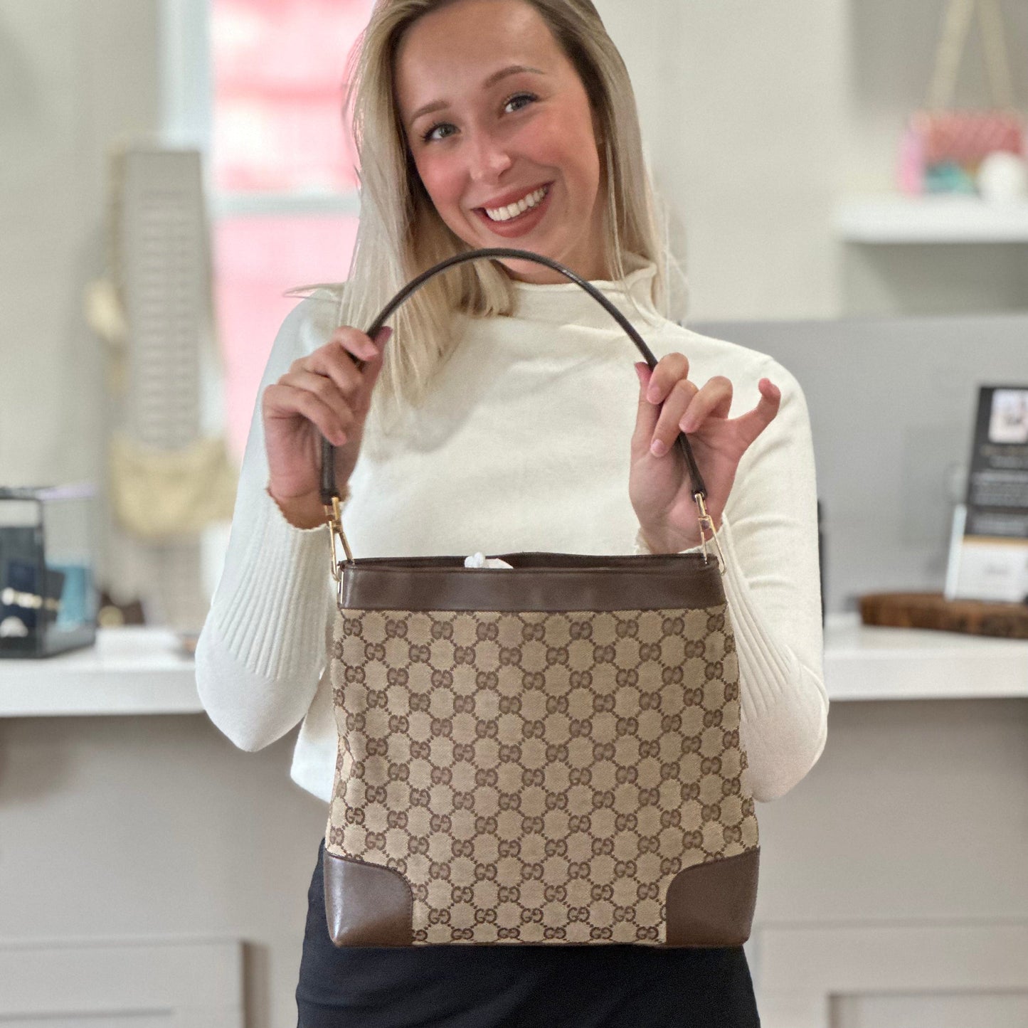 Gucci GG Canvas Shoulder Bag