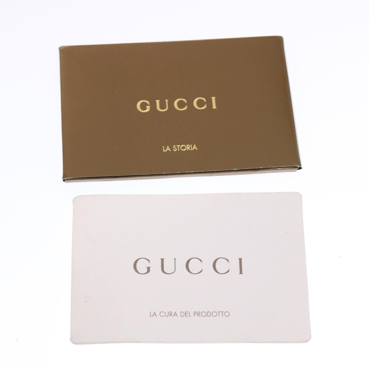 GUCCI GG Canvas Princy Line Tote Bag Leather Gold Tone