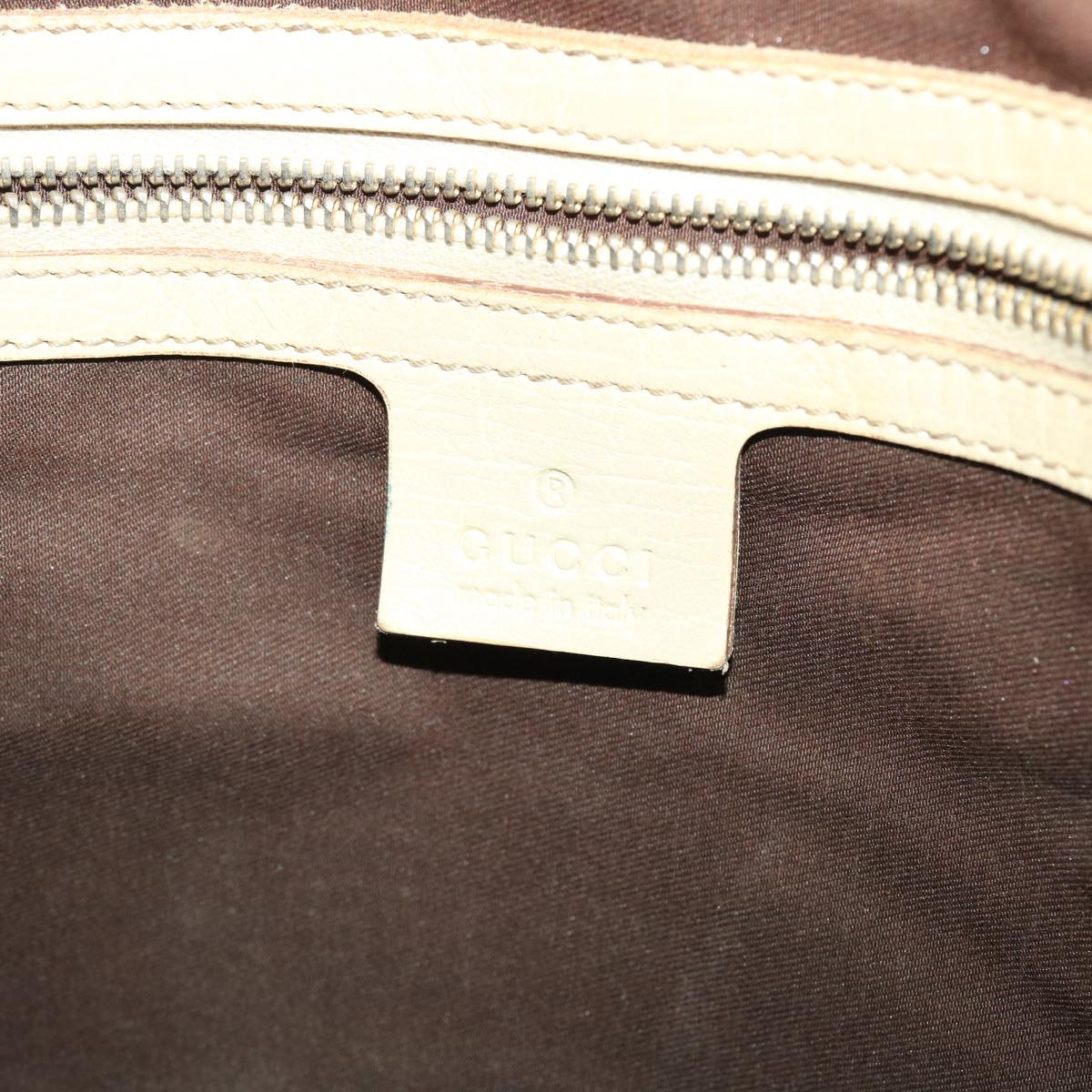 GUCCI GG Canvas Sherry Line Tote Bag Beige Orange yellow 137896 ti1129