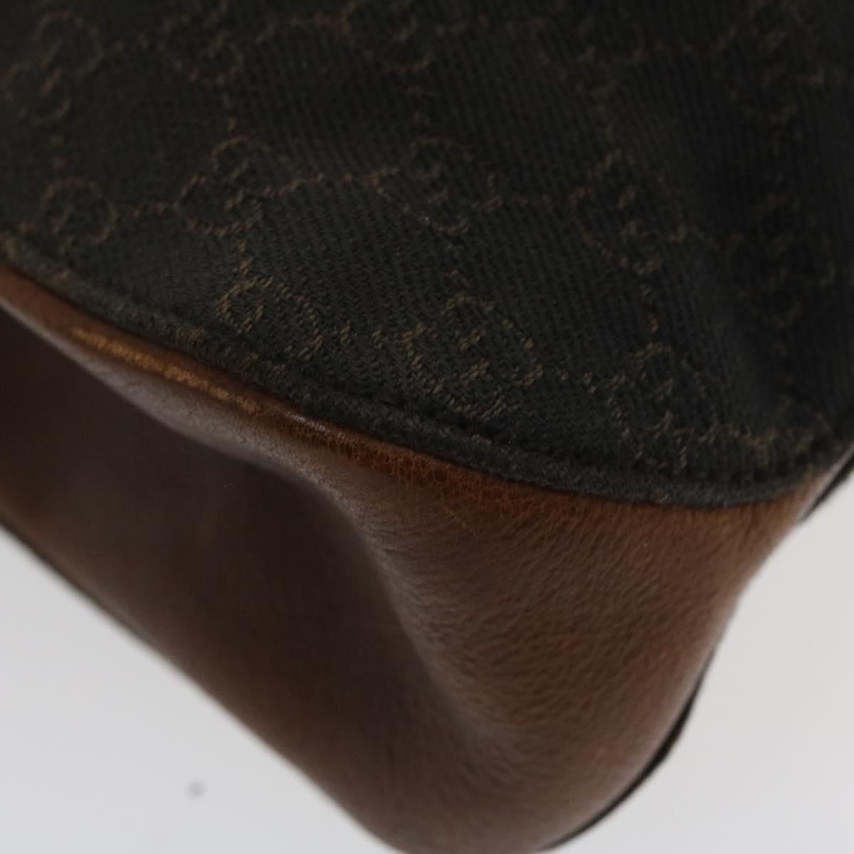 GUCCI GG Canvas Shoulder Bag Brown 101975 ti848