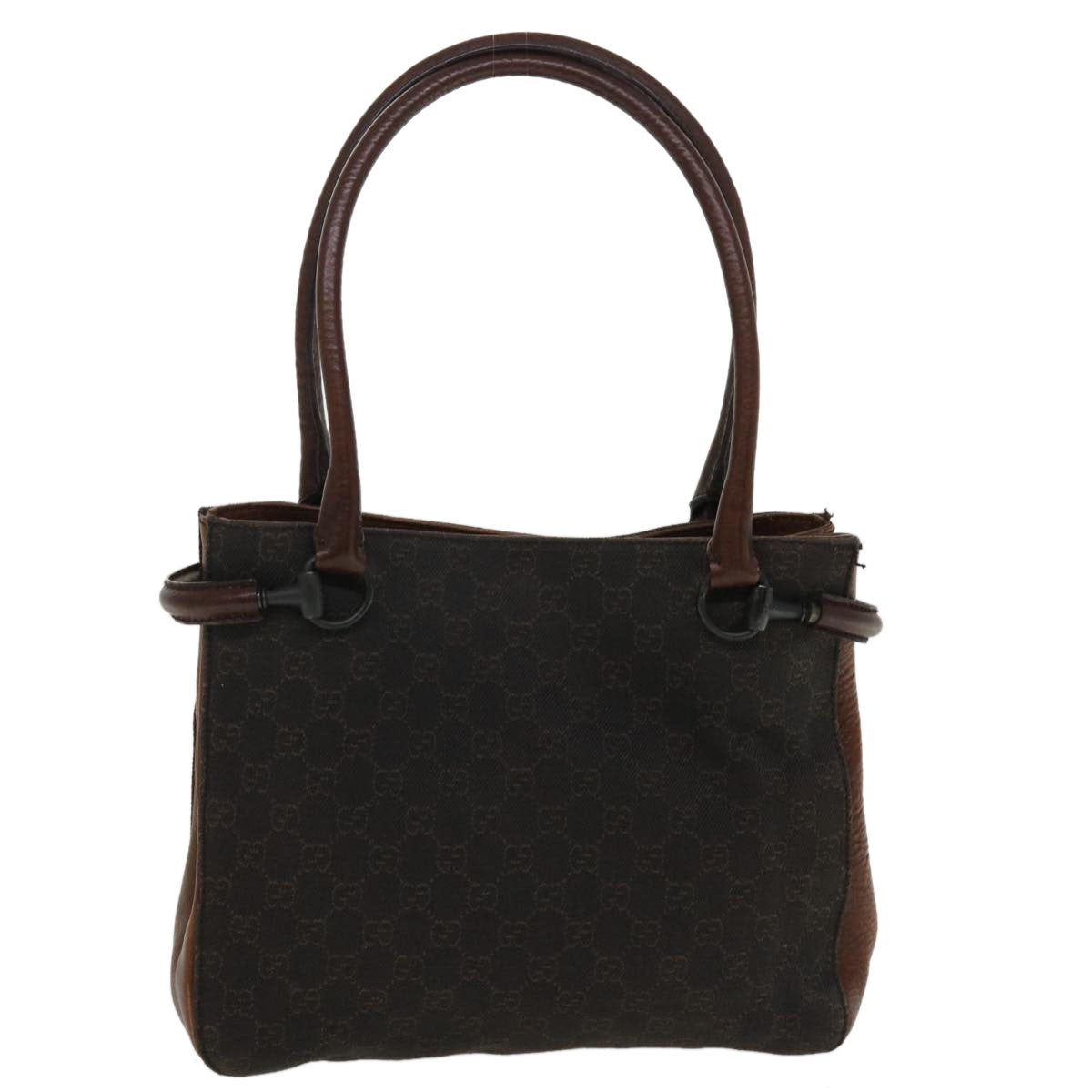 GUCCI GG Canvas Shoulder Bag Brown 101975 ti848