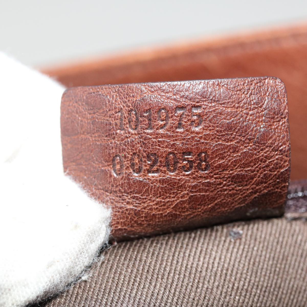GUCCI GG Canvas Shoulder Bag Brown 101975 ti848