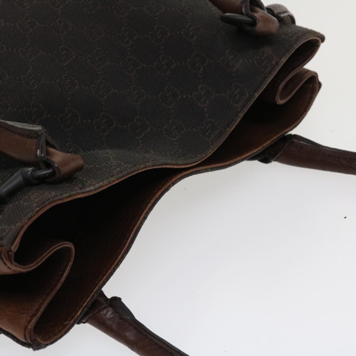 GUCCI GG Canvas Shoulder Bag Brown 101975 ti848