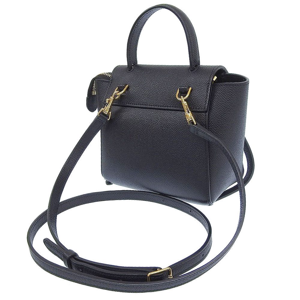 Celine Leather Belt Bag Pico Black 2WAY