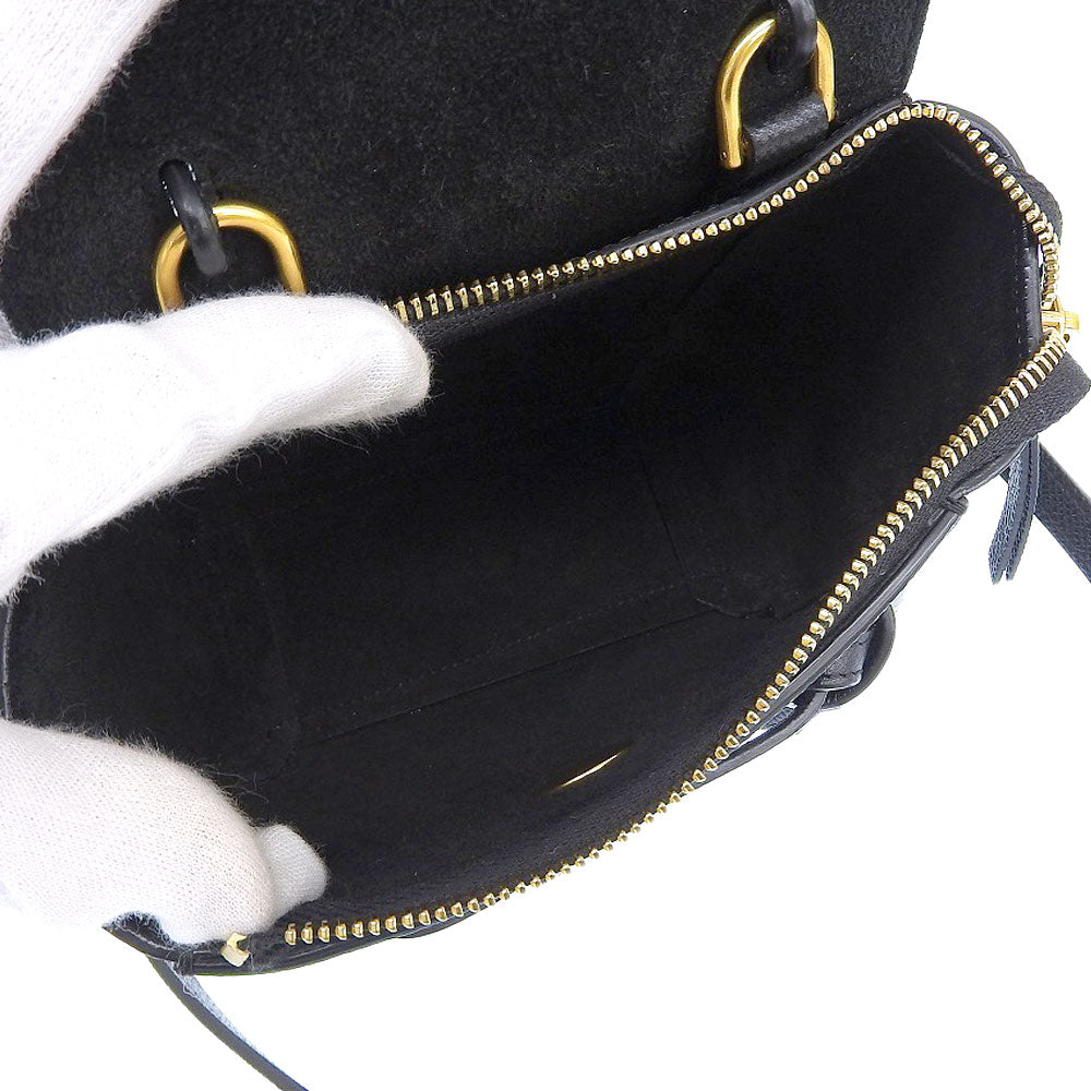 Celine Leather Belt Bag Pico Black 2WAY