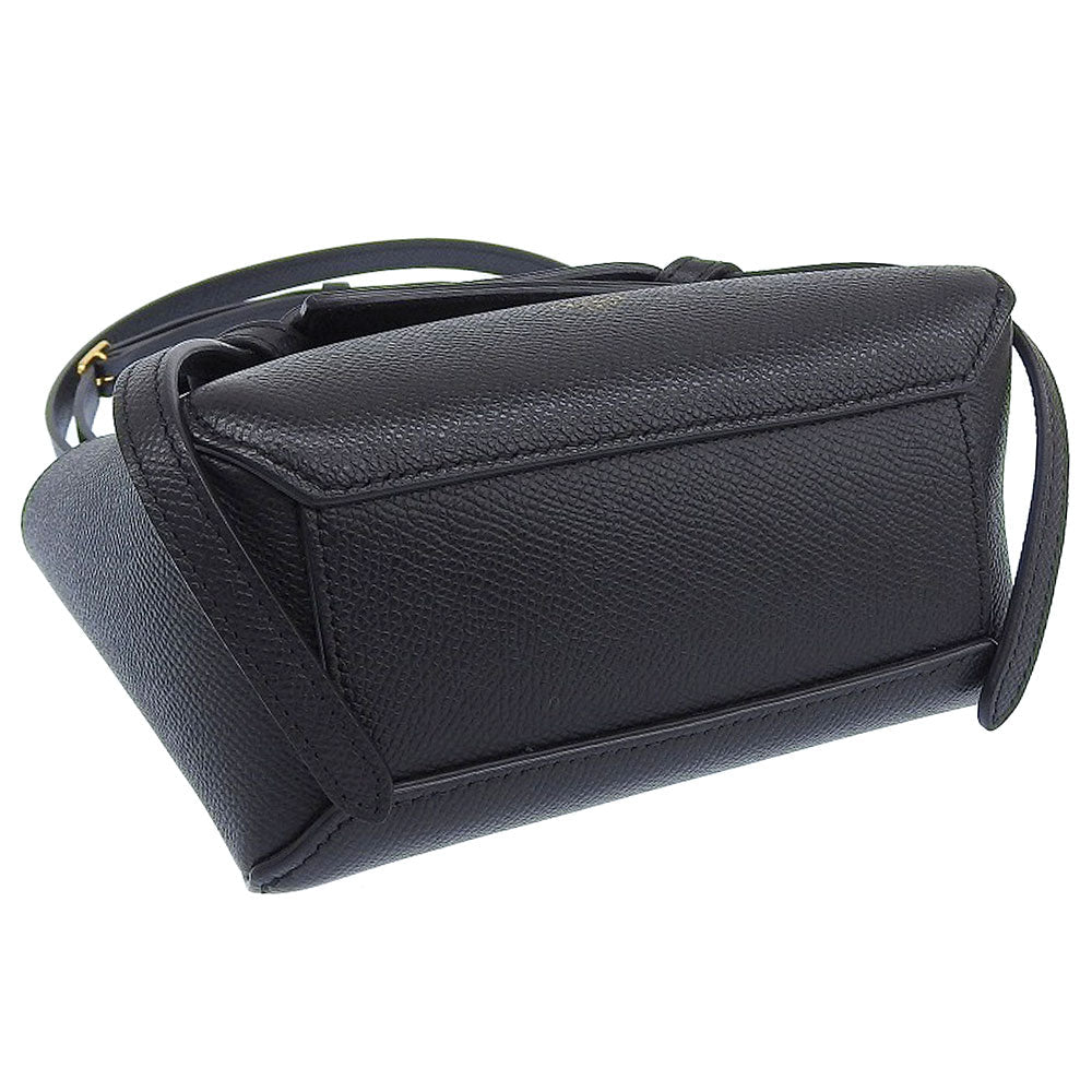 Celine Leather Belt Bag Pico Black 2WAY