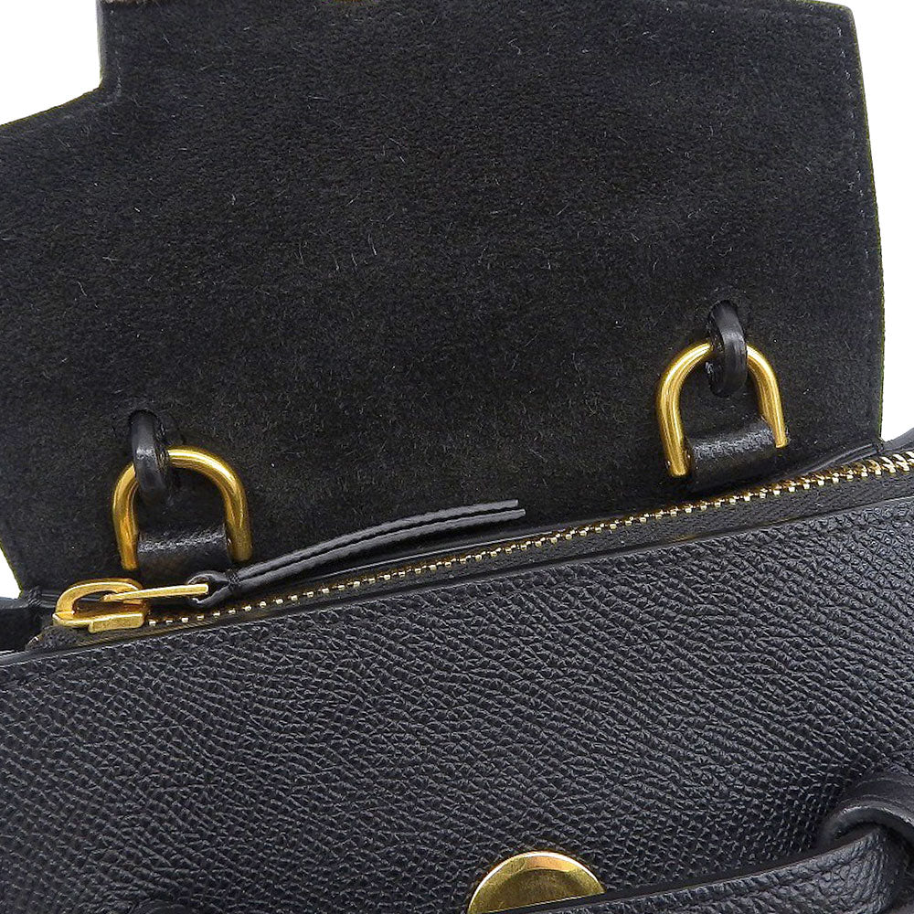 Celine Leather Belt Bag Pico Black 2WAY