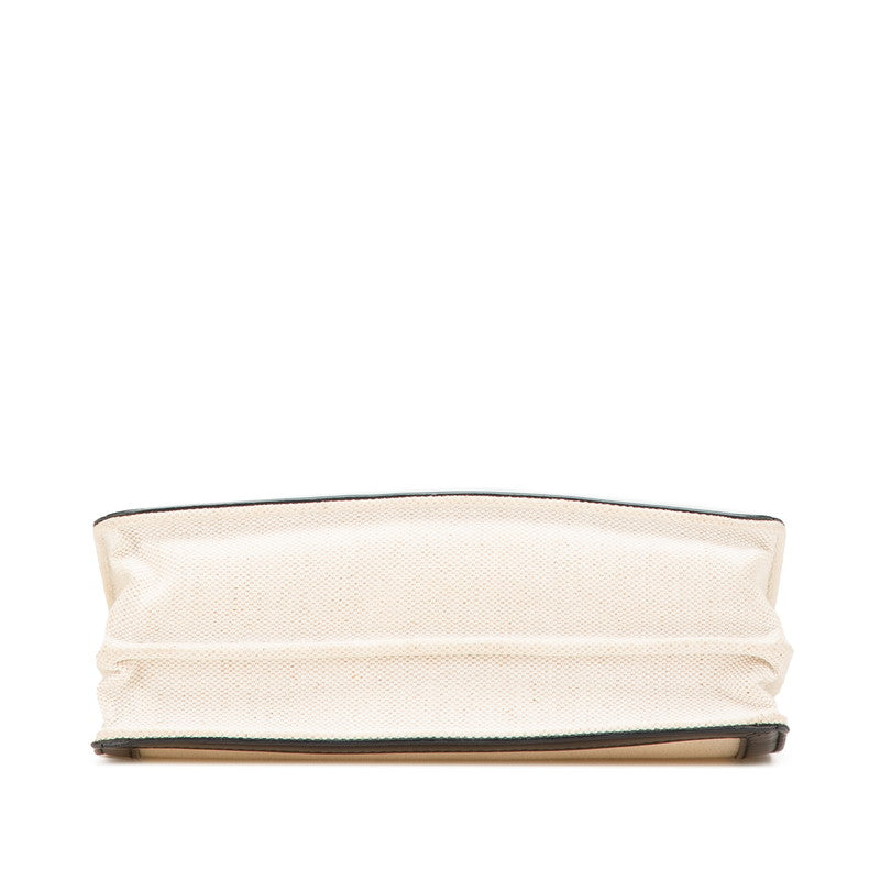 Balenciaga Canvas Leather Navy Pochette Shoulder Bag 390641
