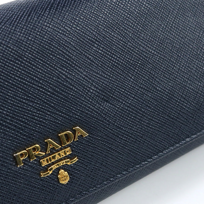 PRADA 1MH132 Bi-fold long wallet Safiano Purse folio leather Women(unisex)