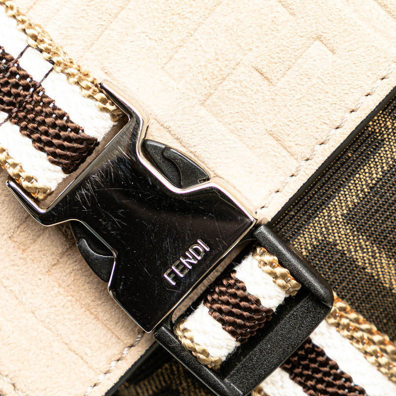 Fendi Nylon Leather Zucca Backpack 7VZ047