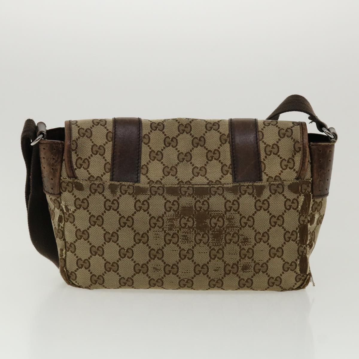 GUCCI GG Canvas Sherry Line Shoulder Bag 2Set Pink Beige