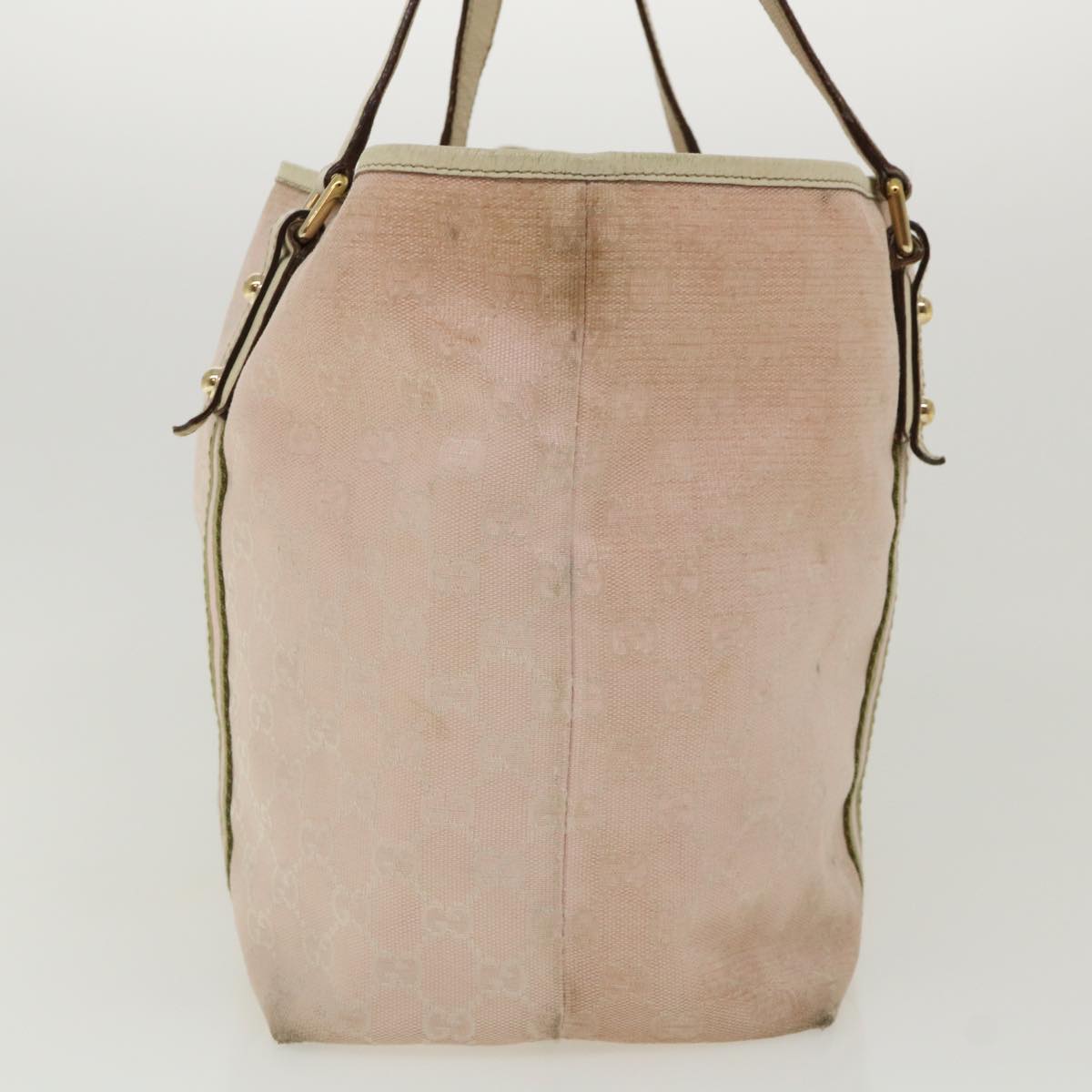 GUCCI GG Canvas Sherry Line Shoulder Bag 2Set Pink Beige