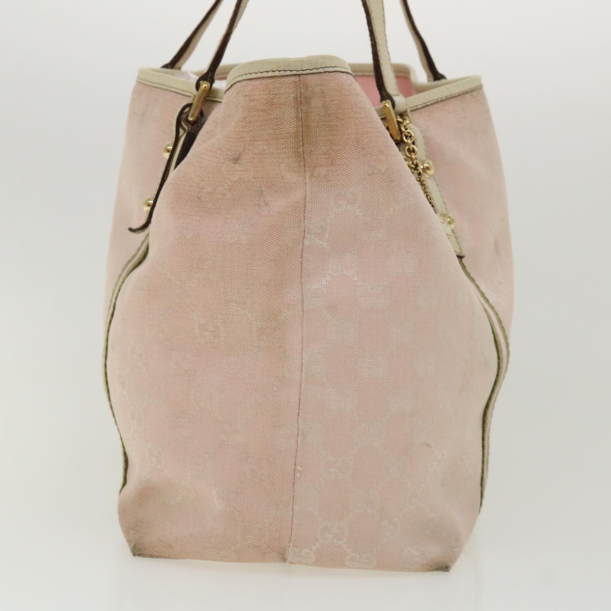 GUCCI GG Canvas Sherry Line Shoulder Bag 2Set Pink Beige