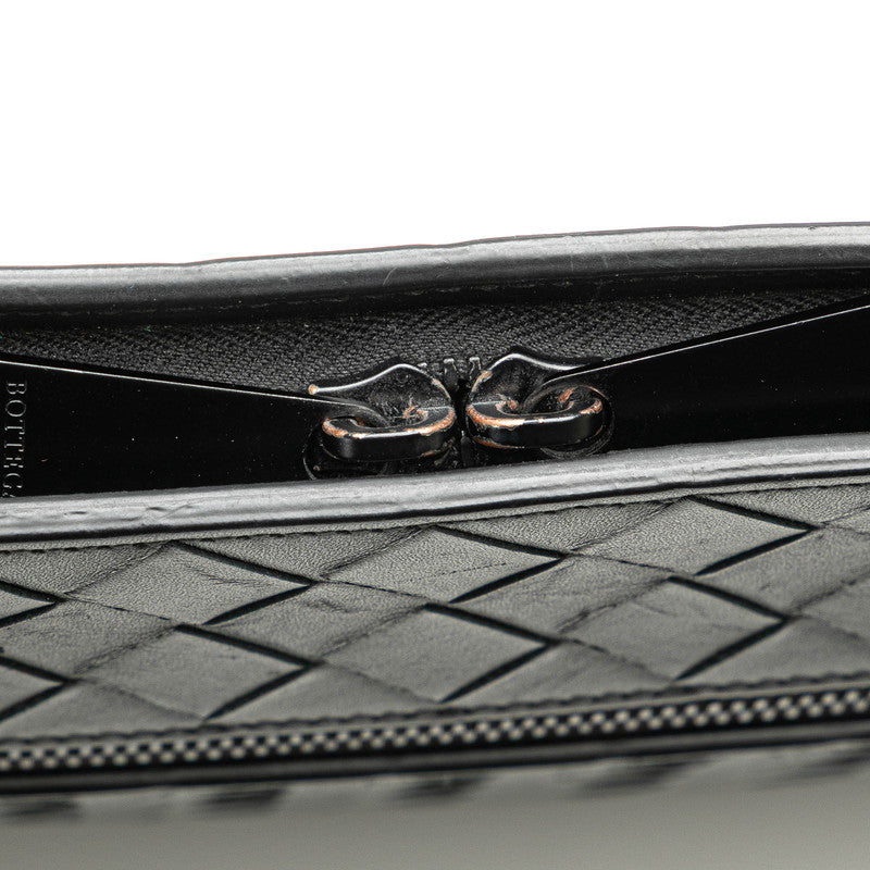 Bottega Veneta Leather Intrecciato Clutch Bag