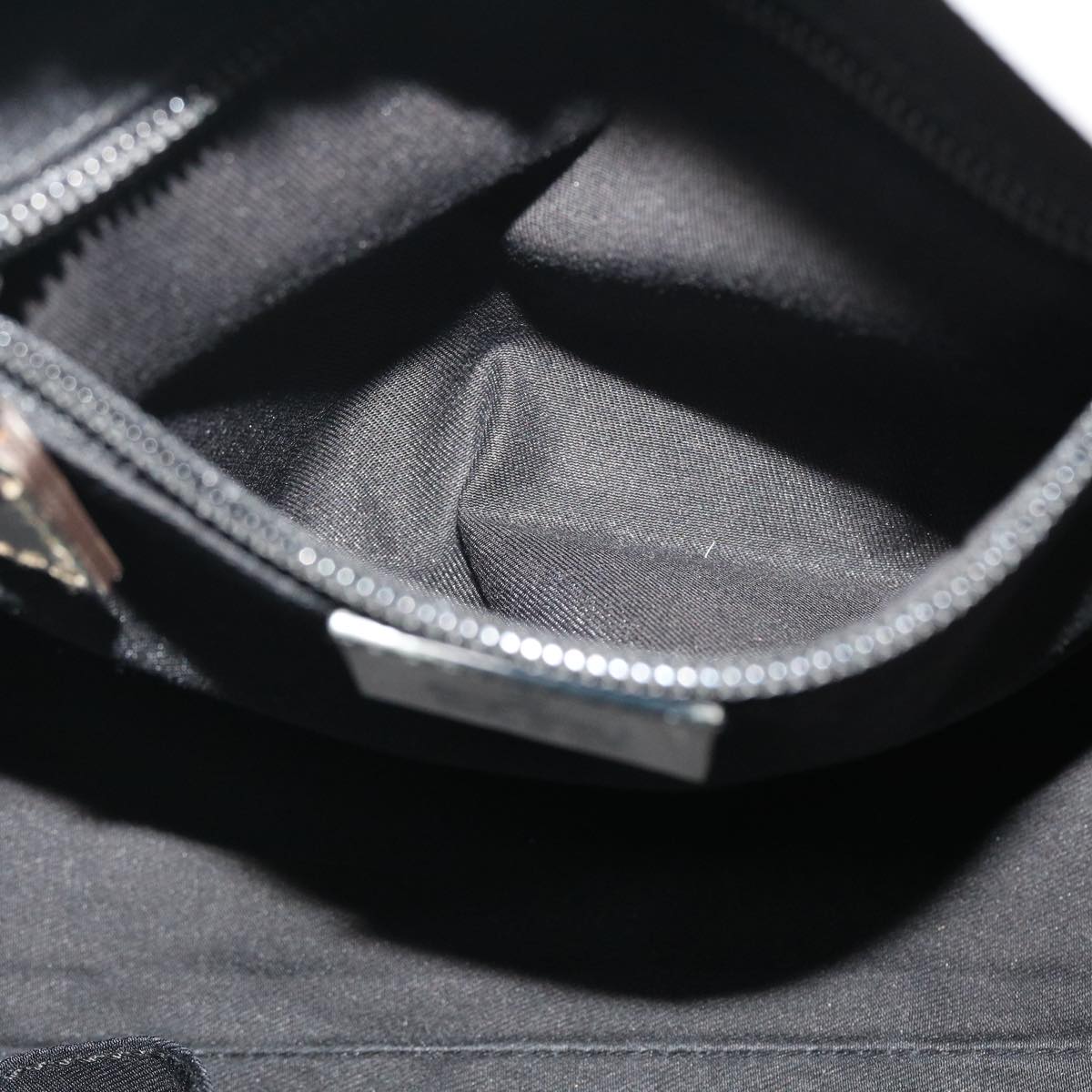 GUCCI GG Canvas Sherry Line Tote Bag Silver Blue gray 131223 yt974
