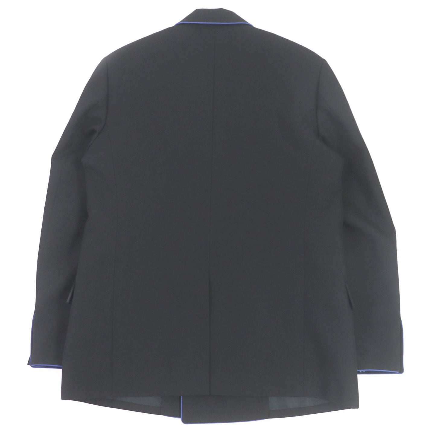 FENDI tailored jacket FJ0641 Outer: 97% wool, Outer: 3% polyester, Lining: 100% cupra black Double-breasted Gabardine Blazer mens 48 Used