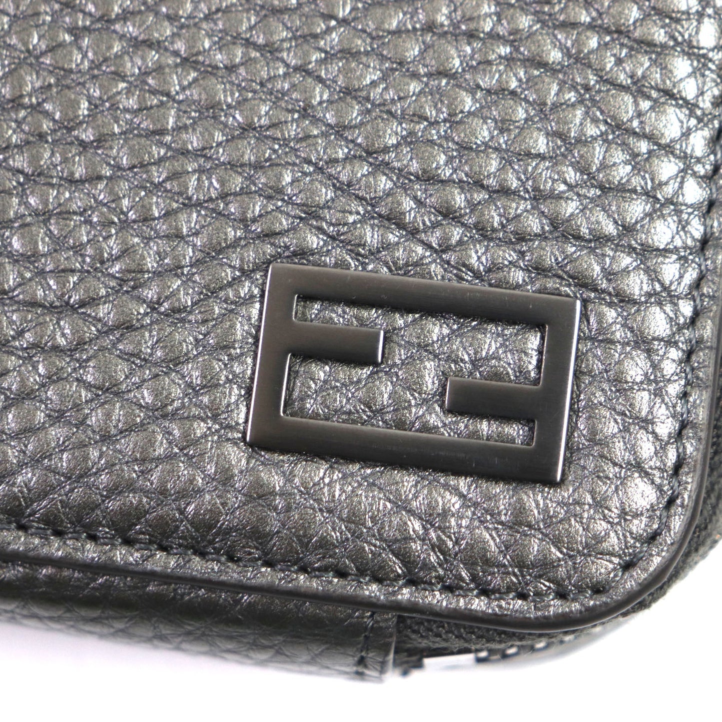 FENDI Shoulder Bag 7M0344 Main: Leather Graphite, GRAPHITE/RUBLS Mini camera bag mens Used