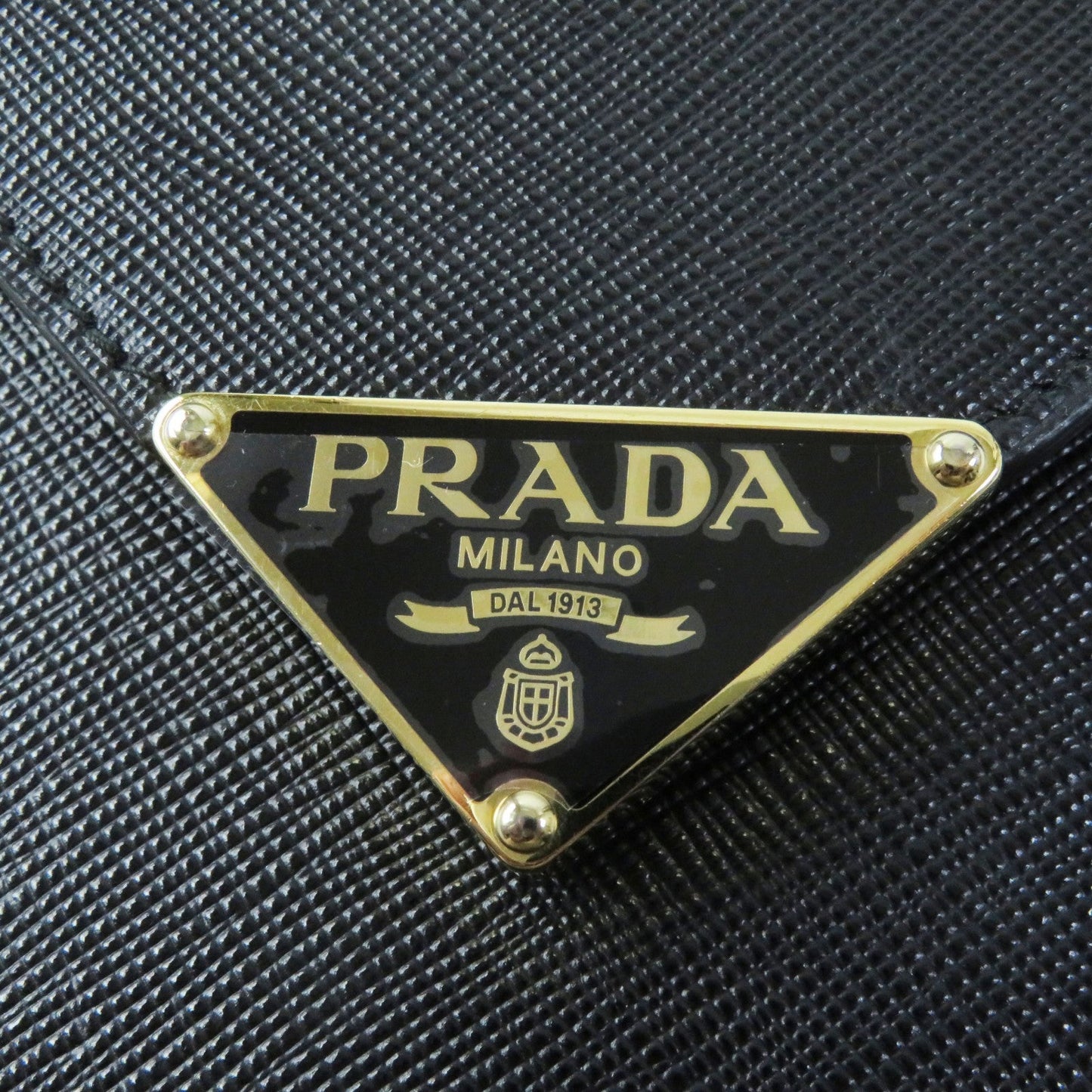 PRADA Mobile phones and smartphone accessories 1BP050 Safiano leather black Saffiano leather mini bag