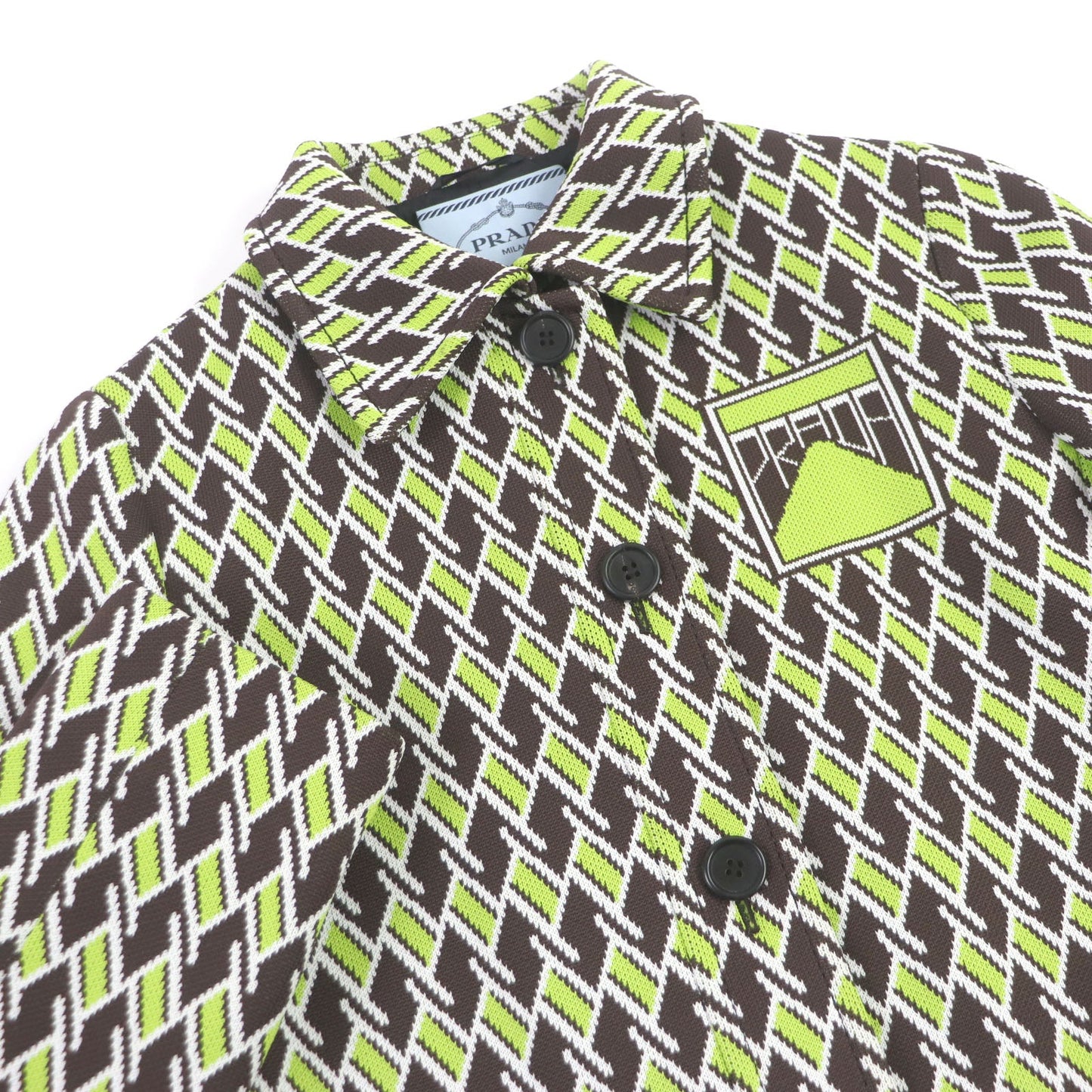 PRADA setup P567GI/P282BH polyester Green Brown type 38