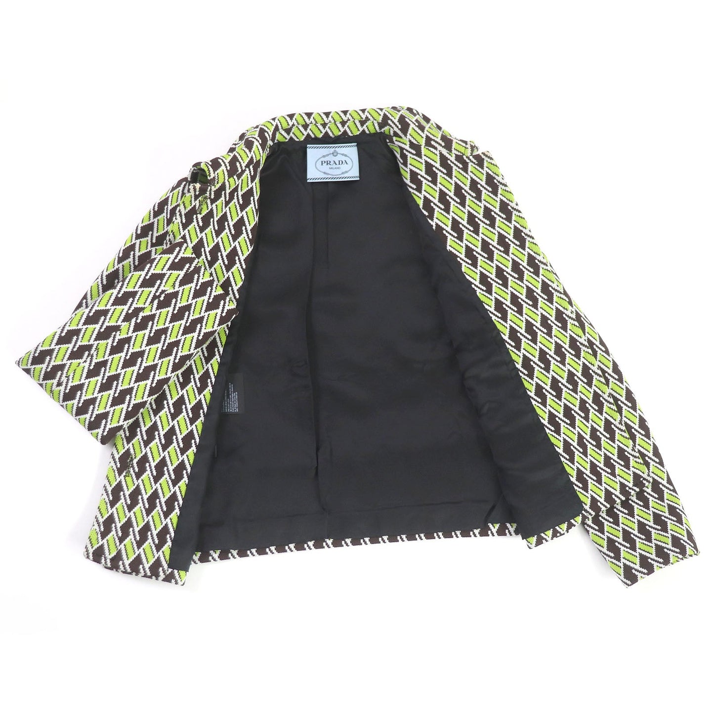 PRADA setup P567GI/P282BH polyester Green Brown type 38