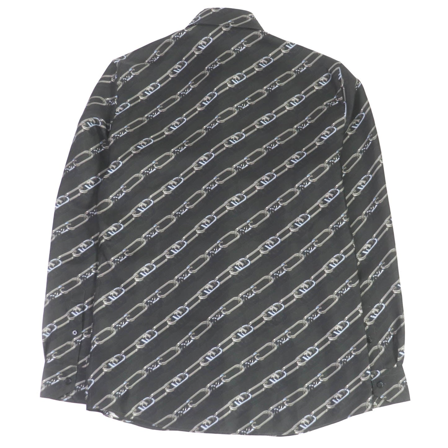 FENDI Long sleeve shirt FS0585 silk charcoal 39