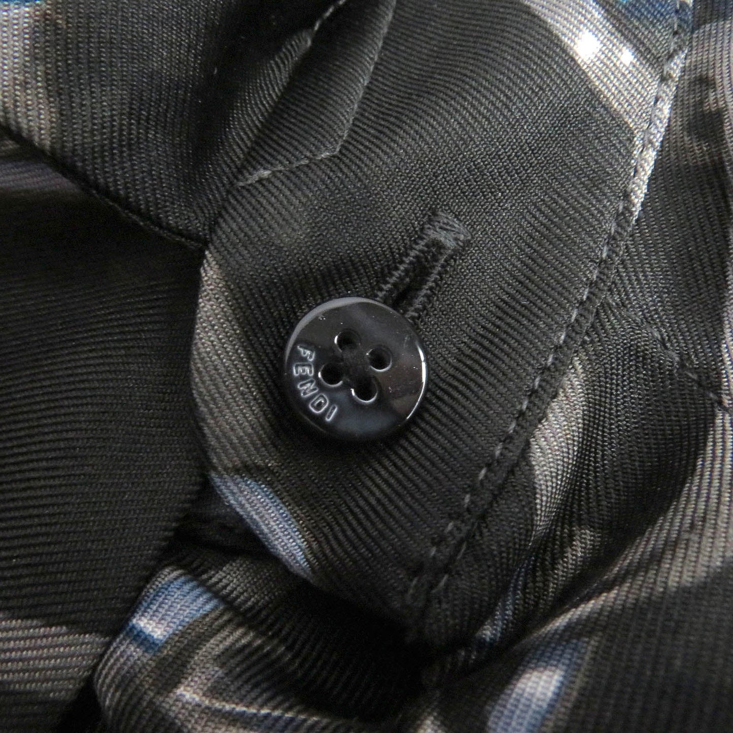 FENDI Long sleeve shirt FS0585 silk charcoal 39
